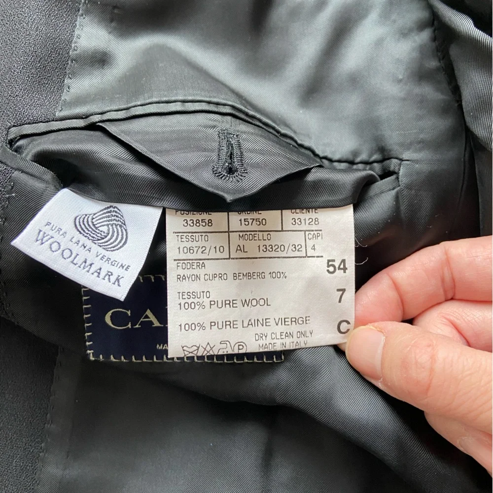 Canali Vintage Classic Black Men's Blazer - Picture 5 of 9